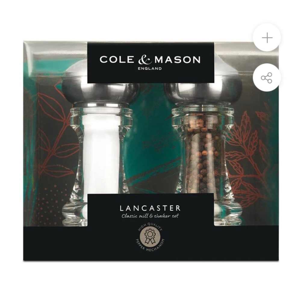 Cole and Mason Lancaster salt & pepper shaker mill set